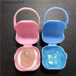 Pacifiers# 1 Pcs Cartoon Baby Nipple with Pacifier Box Solid Pacifier Box Travel Storage Case Soother Safe Holder Pacifier PP Plastic BoxL231104