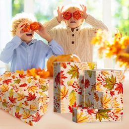 Gift Wrap 12Pcs Thanksgiving Party Diy Wrapping Papers Handbook Material Paper Baby Supplies