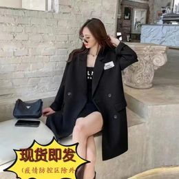 Women's Suits Large Size Clothing 2023 Autumn Plump Girls Mid-Length Small Suit Jacket Korean Style Temperament Top