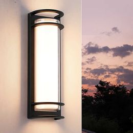 Novelty Lighting Simple LED Wall Light Waterproof IP65 Aluminum Wall Lamp 40W 85~265V For Outdoor Path Porch Street Garden Sconce Decorate P230403