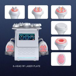 Directly Result 6 in 1 80k Cavitation Slimming lipo laser fat reduce Vacuum Ultrasonic RF Machine Wrinkle Remover Skin Rejuvenation Body Slimming beauty machine