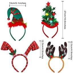 Christmas Decorations Creative Holiday Headbands Party Costume Headwear Ees Hats Reindeer For Accessory Drop Delivery Ammud
