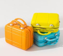 Suitcases 2023 luggage product cosmetic bag diagonal trolley case child small suitcase 13 inch 230404