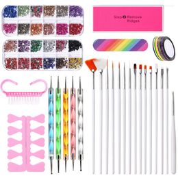 Nail Art Kits CNHIDS Manicure Set Kit For Gel Acrylic Quick Building Mold Tips DIY Brush Tools With Brushes Files