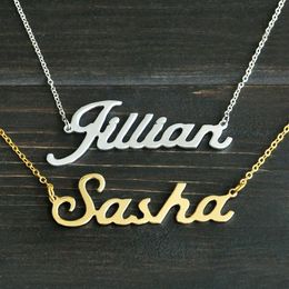 Any Personalised Name Necklace Alloy Pendant Alison Font Fascinating Pendant Custom Name Necklace Personalised Necklace T190702288V