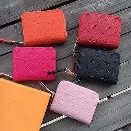 Top quality luxury Designer Card Holder Mini Wallet top quality Leather purse Fashion Women/men Purses Mens Key Ring Credit Coin Mini Bag