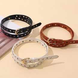 Belts Rhinestone Inlaid Women's Belt Fashion Simple Versatile Skirt Jewellery PU Leather High-quality Alloy Buckle Thin
