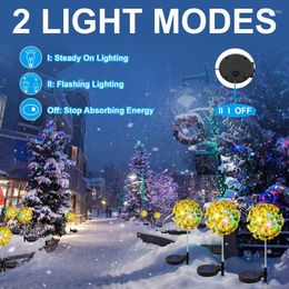 Solar Flower Ball Light Colourful Outdoor LED For Garden Courtyard Balcony Decoration Easy Installation Xqmg Lawn Lamps