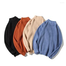 Men's Sweaters Men Turtleneck Pullover Sweater Fashion Solid Colour Warm Bottoming Shirt Male Brand Clothes