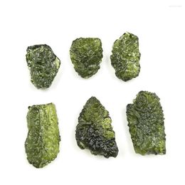 Chains Natural 15-18g Moldavit Green Czech Meteorites Mineral Specimen Quartz Crystal Healing Stone DIY Jewellery Home Decora