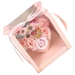 Decorative Flowers Floral Scented Soap Luxury Rose Flower Bath In Gift Box Mother's Day Gifts Wedding Guest