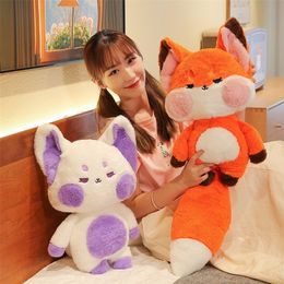 Party Favour 60/90cm DuDu fluffy plush toy cute cartoon animal stuffed doll girl children's gift Kawaii sofa decoration pillow pad 230404