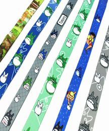 Whole Cell Phone Straps Charms 20pcs Anime Tonari no Totoro Cartoon Mobile lanyard Key Chain ID card hang rope Sling Neck Ba9521262