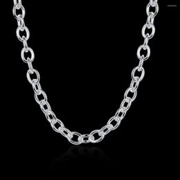 Chains Special Offer 925 Sterling Silver Necklace For Woman Men Fashion Charm 18 Inch Fine Chain Luxury Jewellery Lady Party Wdding Gift