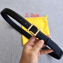 Luxury Designer Women Belt Fashion Vintage Letter Smooth Buckle Mens Womens Belts Width 2.0cm 3.0cm High-quality Casual Pants Belt With Yellow Box