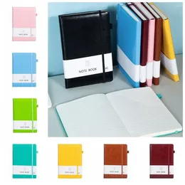 Sheets Thickening Diary Notebook Simple Candy Color Memo Planner Durable PU Leather Notepad