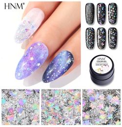 HNM 5ML Glitter Gel Nail Polish Star Sky Effect Soak Off Nail Varnish Primer UV LED Nail Gel Manicure Salon5691716