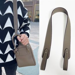 Bag Parts Accessories Cow Leather Strap Handbag Handle Wide Belt Shoulder Crossbody Genuine Part For s 230404