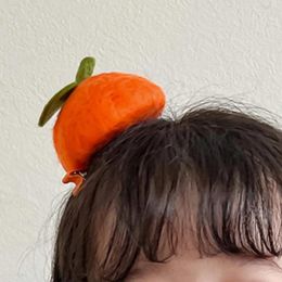 Hair Accessories Halloween Party Costume Pumpkin Clip Women Grils Cute Orange Children's Barrettes Hairpin Fashion Tide