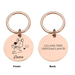 Dog Tag Personalised ID Collar Anti-lost Pet Name Tags Plates Free Engraving Dogs Cats Kitten Nameplate Pendant For