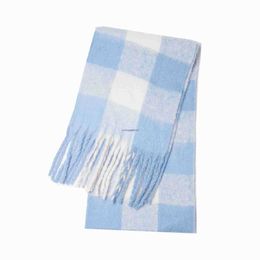 Scarves Ac Family Cashmere Shawl in Autumn and Winter Fashion Coloured Chequered Scarf Warms Students'necks Thicker Shawls G221007J0W8