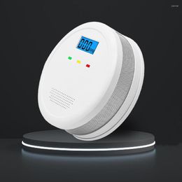 Smoke Detector LCD Display Explosive Gas With Light/Sound Natural Alarm High Sensitivity For Kitchen Home