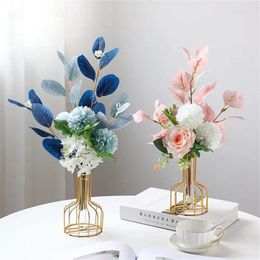 Vases Flower Vase European Style Small And Simple Casual Design Transparent Glass Tube Separate Family