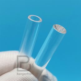 Clear Solid Hollow Quartz Pillar Banger Insert Bead 6mmOD 20mm 25mm 30mm 35mm Length for Control Tower Blender Terp Slurper Quartz Banger Nails