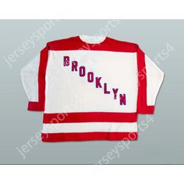 Custom BROOKLYN AMERICANS HOCKEY JERSEY Top Stitched S-M-L-XL-XXL-3XL-4XL-5XL-6XL