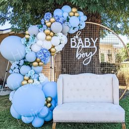 Other Event Party Supplies Blue Balloons Garland Kit Baloon Arch Balloon Baby Shower Decorations Boy Or Girl Baptism Birthday Kids 230404