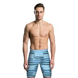 Underpants 4 Pcs/lot Men's Cotton Striped Large Size Underwear Man Boxershorts Sexy Intimate Boxer Shorts