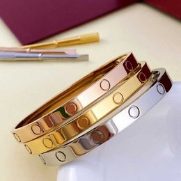 High Quality Classic Designer Bracelet Fashion Unisex Stainless Steel 18K Gold Plated Jewellery Valentine's Day Mother's Gift AOB0