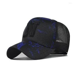 Ball Caps N Embroidery Baseball Casquatte Hip Hop Bone Men Breathable Mesh Visor Hats Women Streetwear Trucker Cap Wholesale