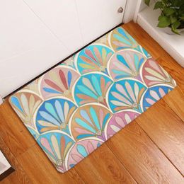 Carpets Colourful Bathroom Floor Kitchen Rugs Anti-Slip Fashion Ideas Colour Geometry Print Mats 40x60cm 50x80cm