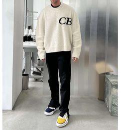 Cole Buxton Cb Letter Man Sweaters Mens Plus Size Luxury Knitted Wool Sweater Men's Designer Casual Pullover Long Sleeves Loose Fit Womens Coat Winter Sweatshirt