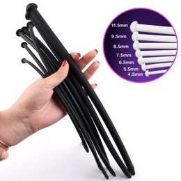 Adult Toys 7pce Set Silicone Prostate Urethra Plug Urethral Dilator Stimulator Penis Sounding Male Masturbator Sex For Men 230404