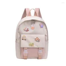 School Bags Teen Girls Backpack Bag For Women Laptop Cute Softback High College Student Oxford Cartoon