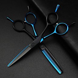Hair Scissors Professional JP 440c 5.5 '' blue black cut hair cutting scissors haircut thinning barber haircutting shears Hairdresser scissors 230403