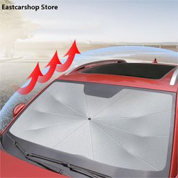 Car Sunshade Front Window Glass Shade Sunscreen Umbrella Heat Insulation Windshield Curtain For 3 Axela 2023