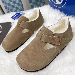 Cosy Flat Comfort Clog womens clog designer mules suede calf leather with a snug shearling lining comfort of an anatomic footbed and lightweight micro outsole c5