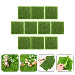 Decorative Flowers Artificial Mat Rug Turf Fake Lawn Carpet Landscape Garden Diy Green Synthetic Fairy Mats Simulation Simulated Balcony