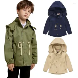 Jackets Brand Hooded Waterproof Jacket Girls Baby Boy Coat Sport Children Windbreaker Outdoor Beach Kids Outerwear Clothes Raincoat