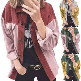 Women's Blouses 2023 Autumn And Winter Jacket Corduroy Single-breasted Casual Shirts Women Button Up Clothes