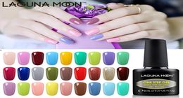 Lagunamoon 8ml One Step Pure Color UV Gel Nail Polish Nail Art DIY Soak Off LED Gel Varnish Semi Permanent Lacquer Hybrid Gellak1842457