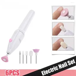 Nail Art Kits Electric Manicure Set 5 In 1 Drill File Grinder Grooming Machine Kit Buffer Polisher Callus Remover Bit Sanding Tools