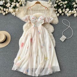 Casual Dresses Off The Shoulder Sexy Strap Dress Summer Strapless Corset Maxi Sundress Ladies Backless Bow Sweet Print Long