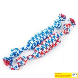 Dog Toys Chews Pet Toy Interactive Tooth Cleaning Large Size Cotton Rope Small Training For Pets Cat Puppy Chew Drop D Dhl5X