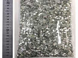 14400Pcs in Bulk Package Whole Flatback Clear Crystal Non fix Glitter Nail Rhinestones SS3SS20 Nail decorations H10404588640