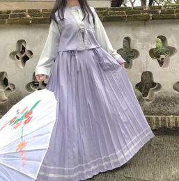 Ethnic Clothing 3pcs/set Women Gown Set Traditional Chinese Dress Hanfu Prom Cosplay Robe Dance Fairy Costume