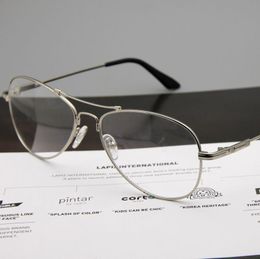 Sunglasses Frames Fashion Evove Silver Glasses Frame Men Metal Eyeglasses Male Optical Prescription Spectacles Ultralight Eyewear For Myopia